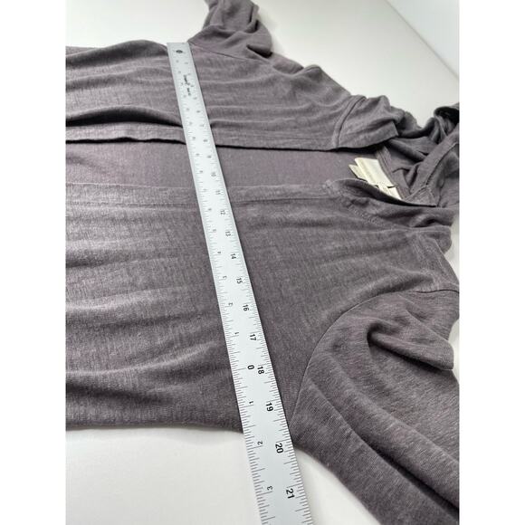 Cynthia Rowley Open Front Hoodie Cardigan Sweater Linen‎ Coastal Lagenlook S - Picture 8 of 9